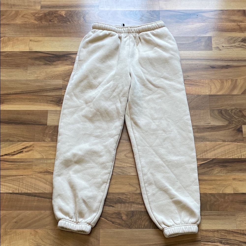 Princess Polly Cream Track Pants